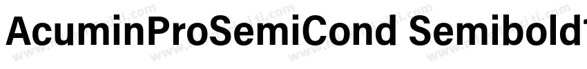 AcuminProSemiCond Semibold1d字体转换